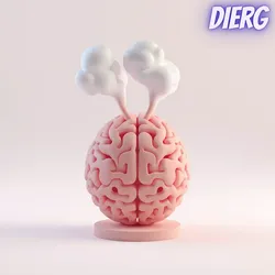 Other STL تنزيل - AI Brain Smoking STL Funny 3D Print Model Overheated Circuit - DiErModels