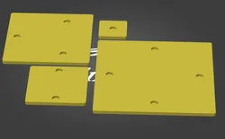 Simple square bases for D&D.