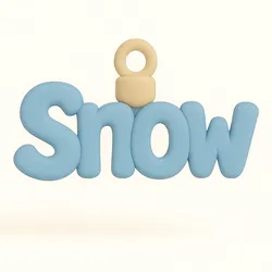 Snow Word Ornament
