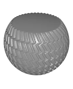 Sphere Planter Zigzag (vase mode)