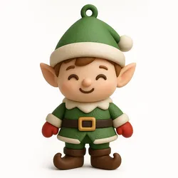 Standing Christmas Elf Ornament