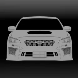 Subaru WRX/STI Style Front Bumper — 3D Printable STL