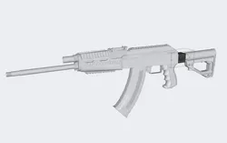 Adapter for AK for rifle stock from M4