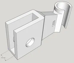 Anycubic Mega-S Hot bed cable holder - 4,4mm