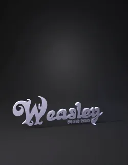 black and white stylized script wordmark with flowing curves
