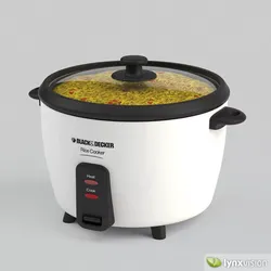 Black Decker Rice Cooker 3D model