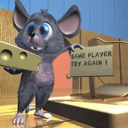 Cartoon Mouse Rigged Low-poly 3D model