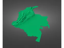 Colombia elevation model