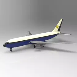 Commercial Passenger Aircraft Boeing 767 3D model