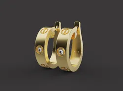 Earrings 30768 3D Print Model in Earrings 538370