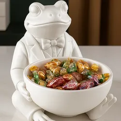 Frog Candy Holder – Cute Frog Statue Holding a Large Candy Bowl – 3D Printable Candy Dish