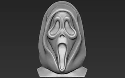 Ghostface from Scream bust 3D printing ready stl obj