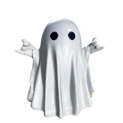 Halloween Ghost Figurine, Cute Funny Finger Ghost Ornaments, Spooky Resin Ghost Statue Funny Ghost Ornaments, Rock Spooky Resin Statue, for Home Party Decor