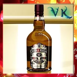 High Detailed Liquor Bottle Chivas Regal 12 years 3D model
