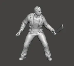 JASON VOORHEES MINIATURE MODEL HORROR FANTASY GAMES DND RPG 3D Print Model in Monsters & Creatures 537779