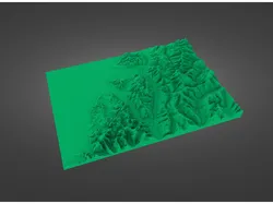 Lake McKerrow Hollyford Valley elevation model