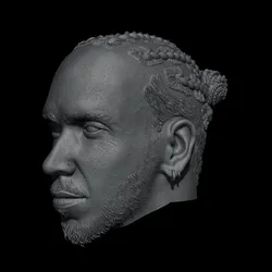 Lewis Hamilton F1 Legend 1:6 & 1:12 Headsculpt STL & OBJ