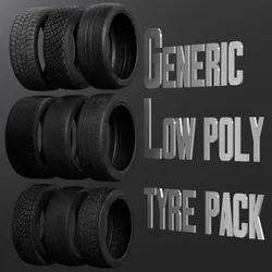 Low poly tire pack