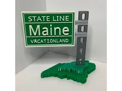Maine Border sign