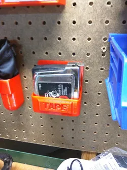 Pegboard Tape Measure Holder