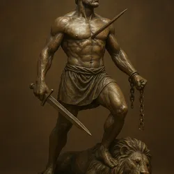 personalized statue of spartacus