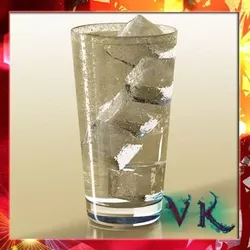 Photorealistic Glass Iced Drink 02 3D model