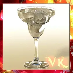 Photorealistic Margarita Glass Iced Drink 01 3D model