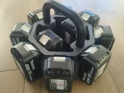 Portabaterías Makita 18V para 10 unidades - Modelo de impresión 3D gratuito