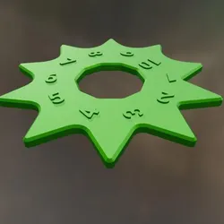 Radius Gauge — Star-Shaped Radius Measuring Tool (1–10 mm)