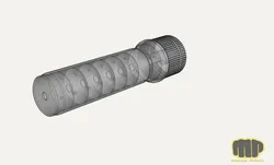 Silencer for AK47 (AKM, AKSU, AK74) on adapter