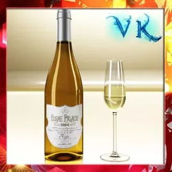 White Wine Bottle and Cup 3D model