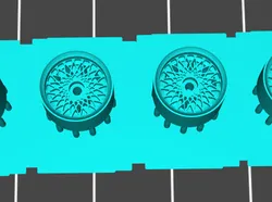 1/64 Scale BBS Wheels & Tyres