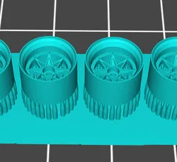 1/64 Scale JDM 1 Wheels & Tyres