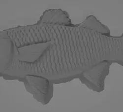 2D Fish for CNC Engraving