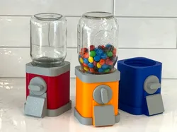 Dispensador de caramelos Mason Jar (frasco roscado) - Modelo de impresión 3D gratuito