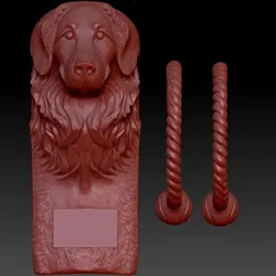 Dog Door Knocker 3D Model STL | Golden Retriever Door Knocker Relief for CNC Router & 3D Printing | Digital Download File