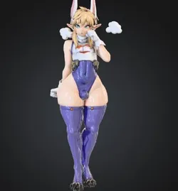Femboy elf bunny outfit