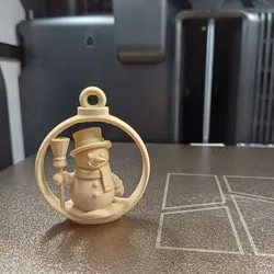 Frosty the Cheerful Snowman ornament