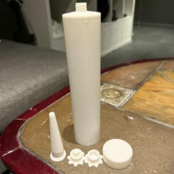 Home Appliance Accessories STL indir - Cartridge for sealant gun and Lid for opened tubes - Creating_3d