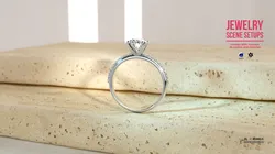 Jewelry Rendering Scene Setups with Travertine for Cinema 4D and Octane Render