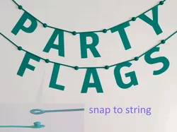 Party Flags - Letters, Numbers and Symbols