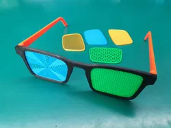 🕶 Party fun glasses "smart-ass" with interchangable lenses (choose your own pattern)