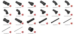 PVC DN40 pipes, bends, branches...
