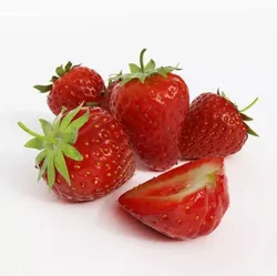 Red Strawberries 3D model