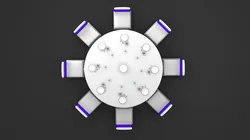 Round Dining Served Table