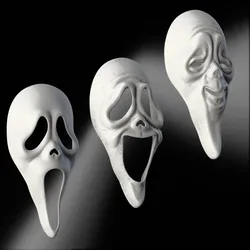 Scary Movie Scream Mask Collection 3D Print Model in Scans and Replicas 538997