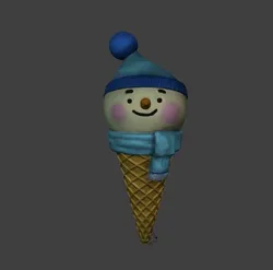 Snowman Ice Cream - Christmas decoration