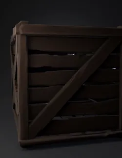 wooden crate with diagonal brace and plank texture brown wood