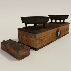 antique balance 3D model