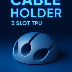 Cable Holder – 3 Slot TPU